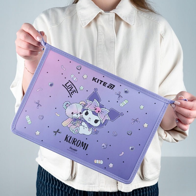 Teczka na suwak szkolna A4 Kuromi