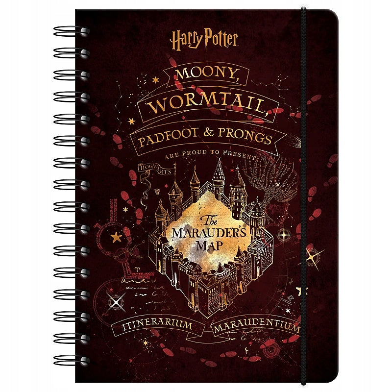 Notes Pamiętnik A5 na Spirali 80 kartek kratka Harry Potter Kite