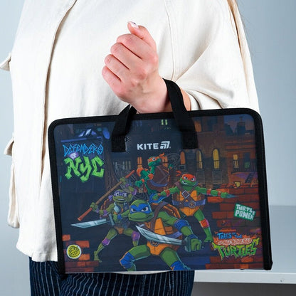 Teczka szkolna z rączką gruba A4 XL Ninja Turtles
