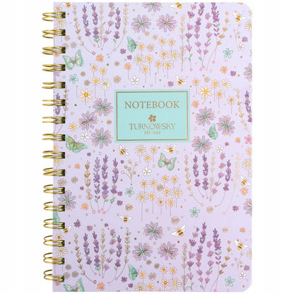 subtelny kwiatowy nadruk dekoracyjny w notesie Axent