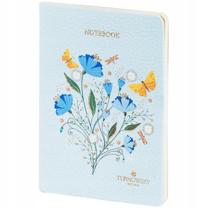 notes A6 Axent niebieski w kratkę z kremowym papierem