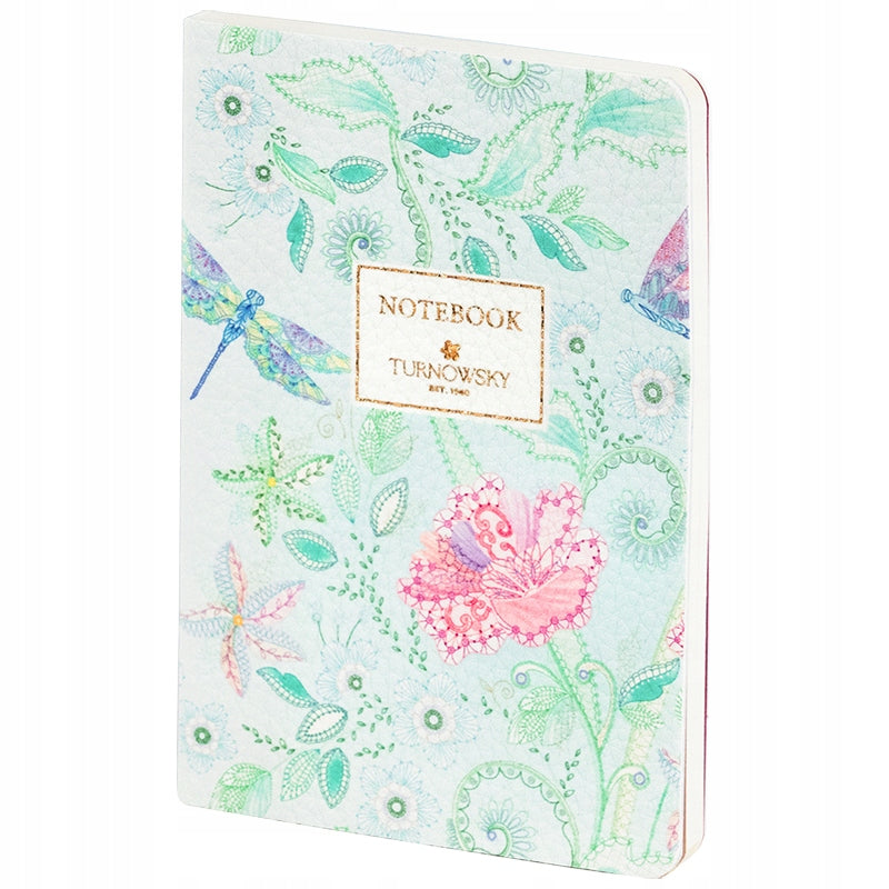 notes A6 Axent zielony w kratkę z kremowym papierem