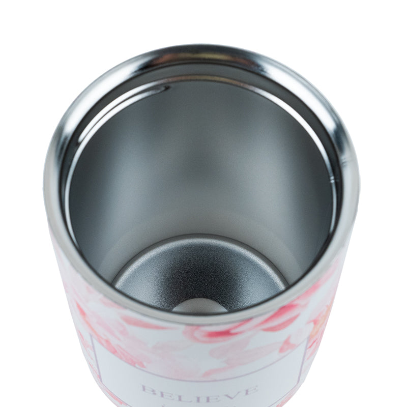 Wnętrze termokubka Axent wykonane z metalowej stali nierdzewnej AISI 304.