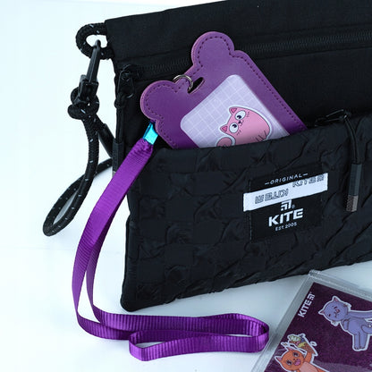 identyfikator Kite K24-296-1 z przezroczystą kieszenią i karabińczykiem dla dzieci