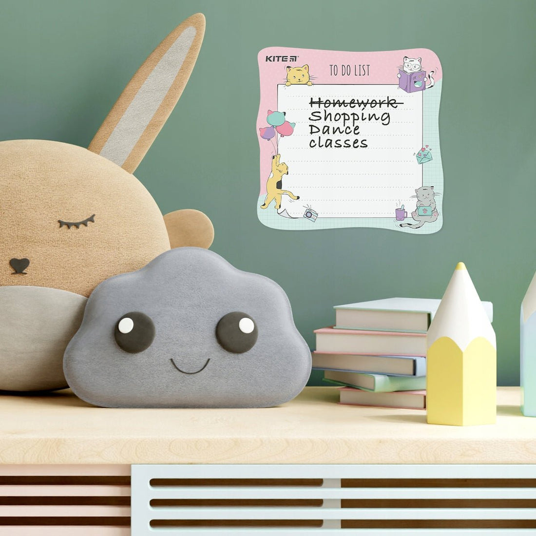 Planer ścienny To do list dla dziewczynki A5 Cats