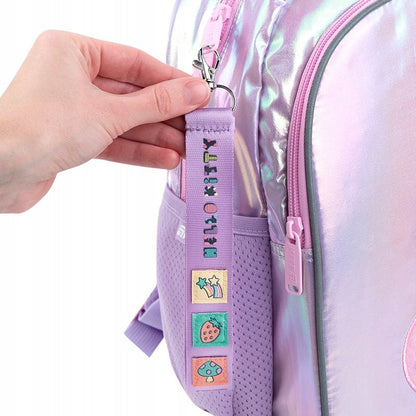 Zestaw naszywek na rzep z brelokiem dla dziewczynek Hello Kitty