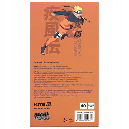 Notes notatnik magnetyczny 60 kartek Naruto Kite