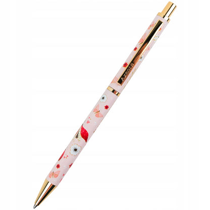 Długopis metalowy Axent 0,7 mm w pozycji poziomej na jasnym tle.