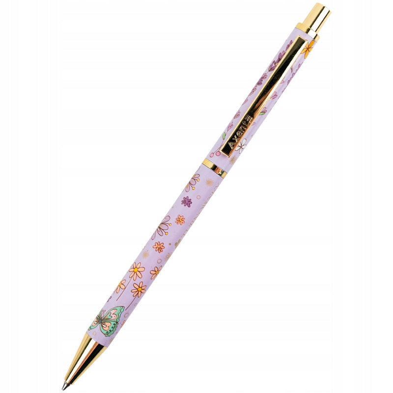 Długopis automatyczny Axent Morning Dew 0,7 mm w pozycji poziomej.