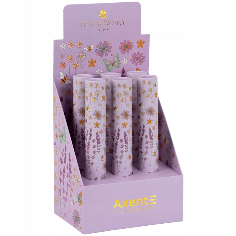 Długopis metalowy Axent zapakowany jako gotowy, elegancki produkt na prezent.