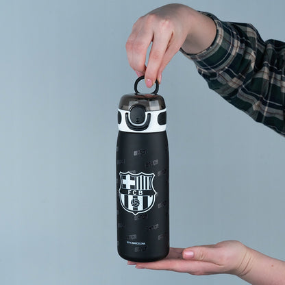 Termos sportowy FC Barcelona z uchwytem i szczoteczką