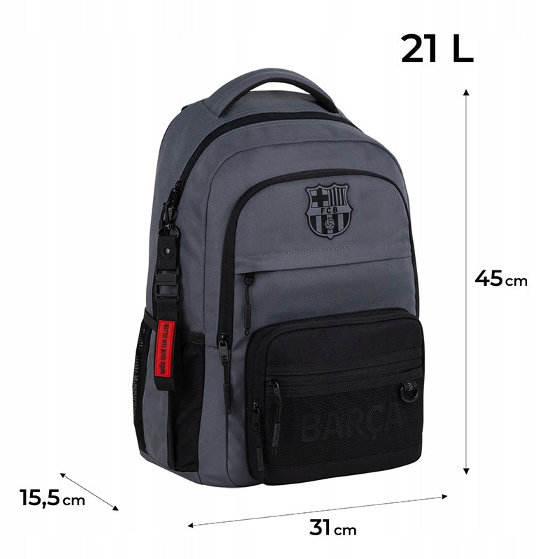 Infografika z wymiarami, wagą i funkcjami modelu rozmiaru L.