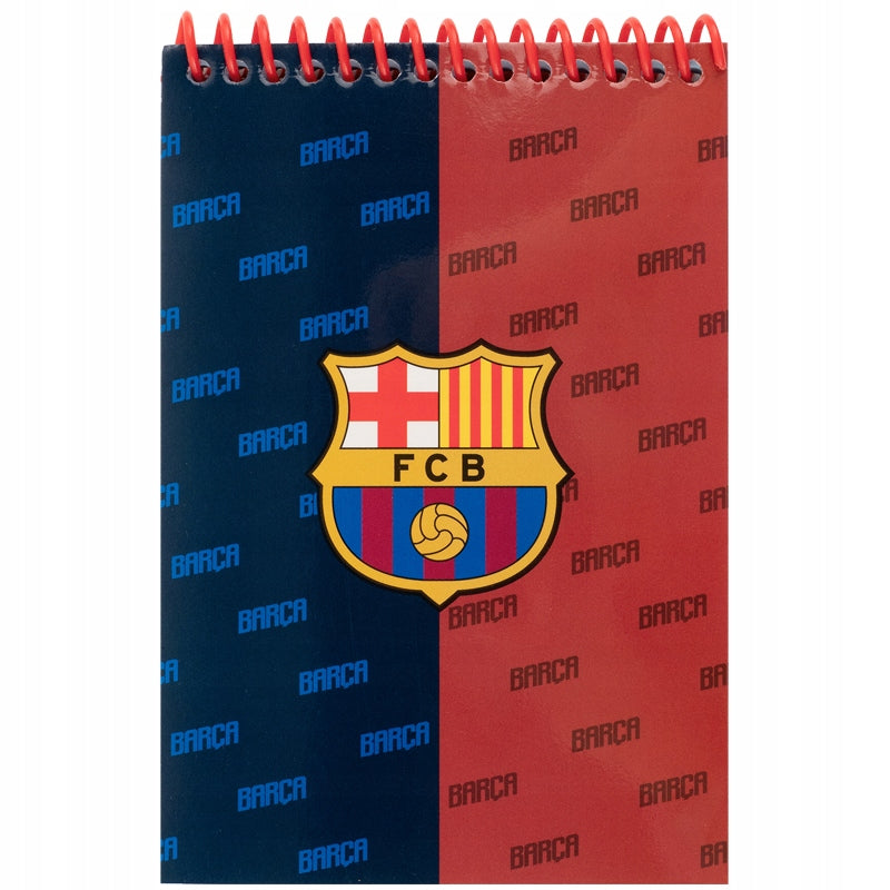 Notatnik spiralny Kite FC Barcelona – widok na twardą okładkę z barwami klubu.
