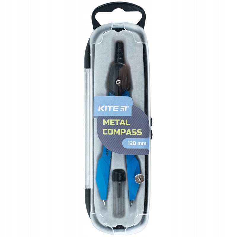 Cyrkiel szkolny zestaw kreślarski Kite z zapasowym rysikiem