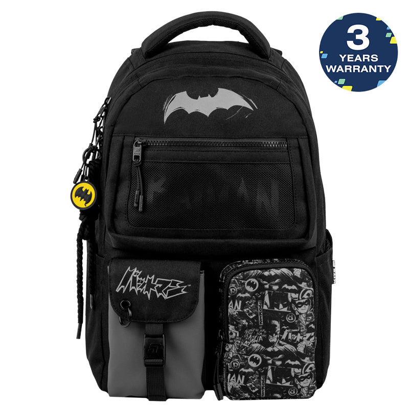 Plecak młodzieżowy szkolny dla chłopców 9-12 lat czarny DC Batman Kite