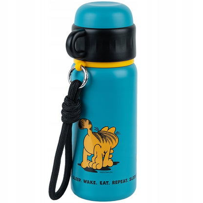 Termos Garfield z kubkiem i silikonową rurką