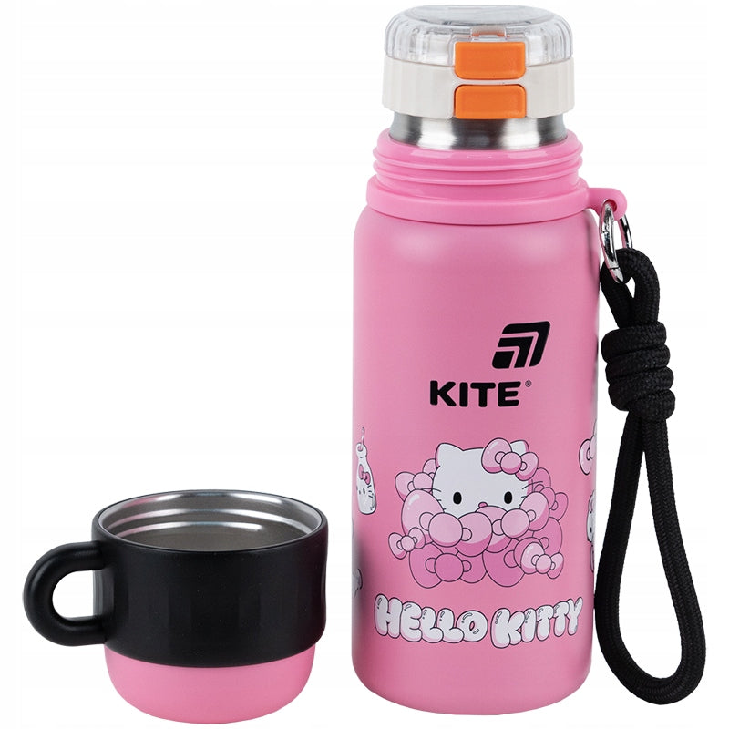 Termos dziecięcy Hello Kitty z uchwytem i szczelną nakrętką