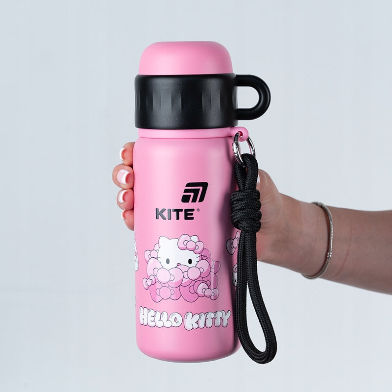 Termos Hello Kitty z kubkiem i silikonową rurką
