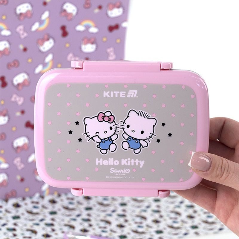 Śniadaniówka z przegródkami do szkoły dla dziewczyn 420ml Hello Kitty Kite