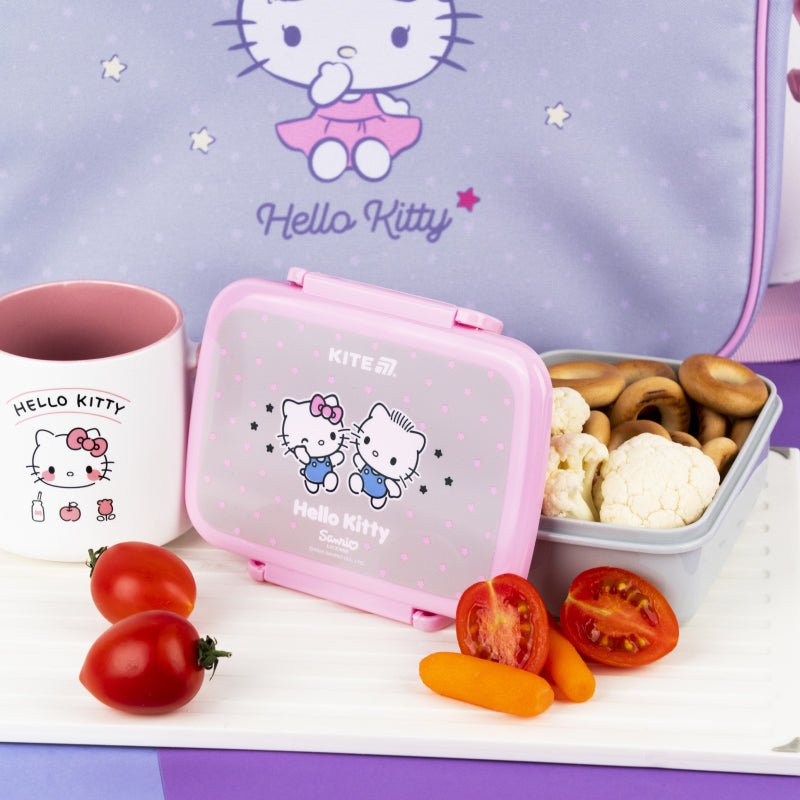 Śniadaniówka z przegródkami do szkoły dla dziewczyn 420ml Hello Kitty Kite