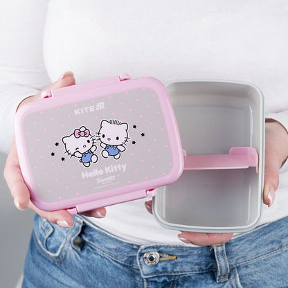 Śniadaniówka z przegródkami do szkoły dla dziewczyn 420ml Hello Kitty Kite