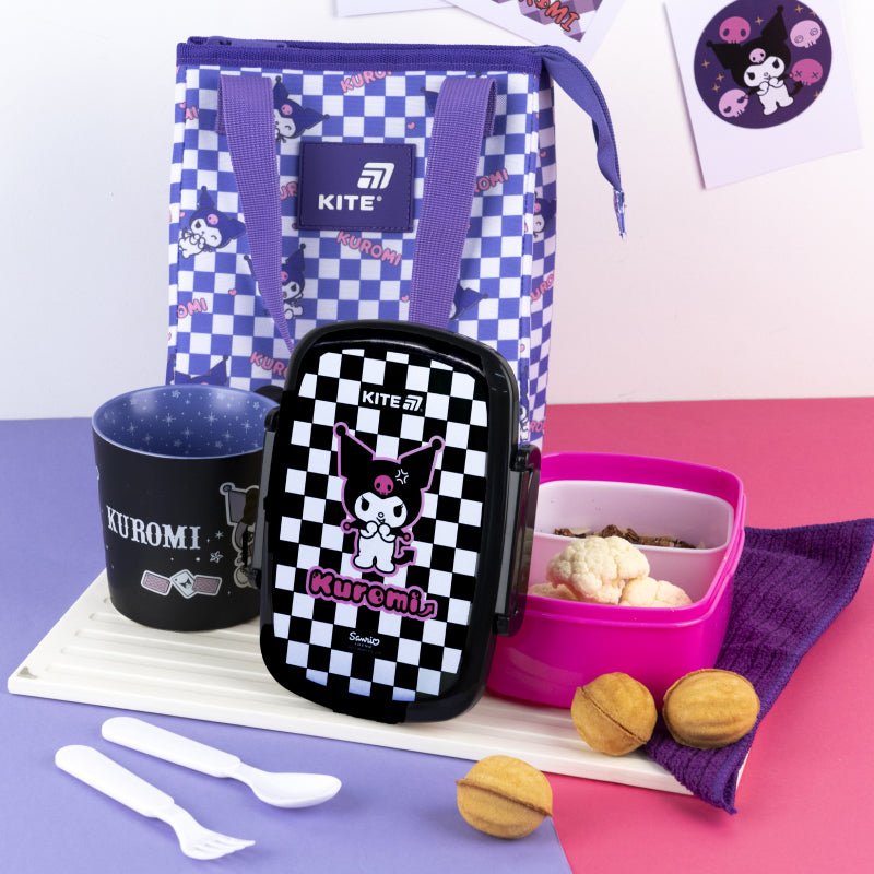 Lunchbox Śniadaniówka ze Sztućcami 750 ml Kuromi Kite