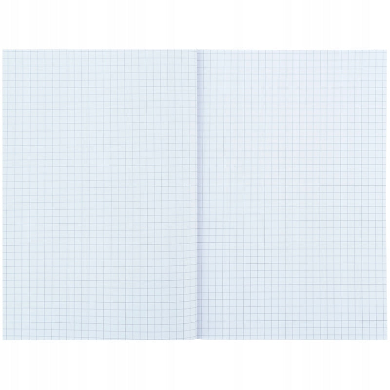 Biały papier w kratkę 80g – wewnątrz 96 kartek notatnika.
