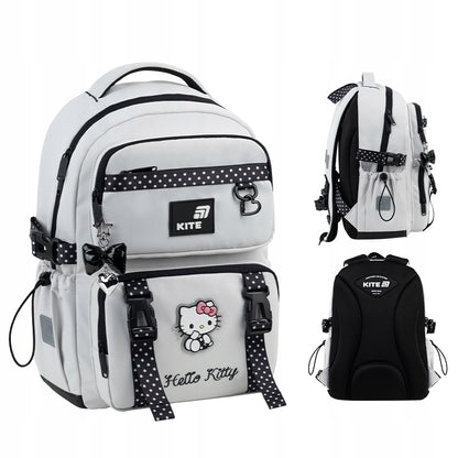 Widok ogólny plecaka ortopedycznego Kite z motywem Hello Kitty.