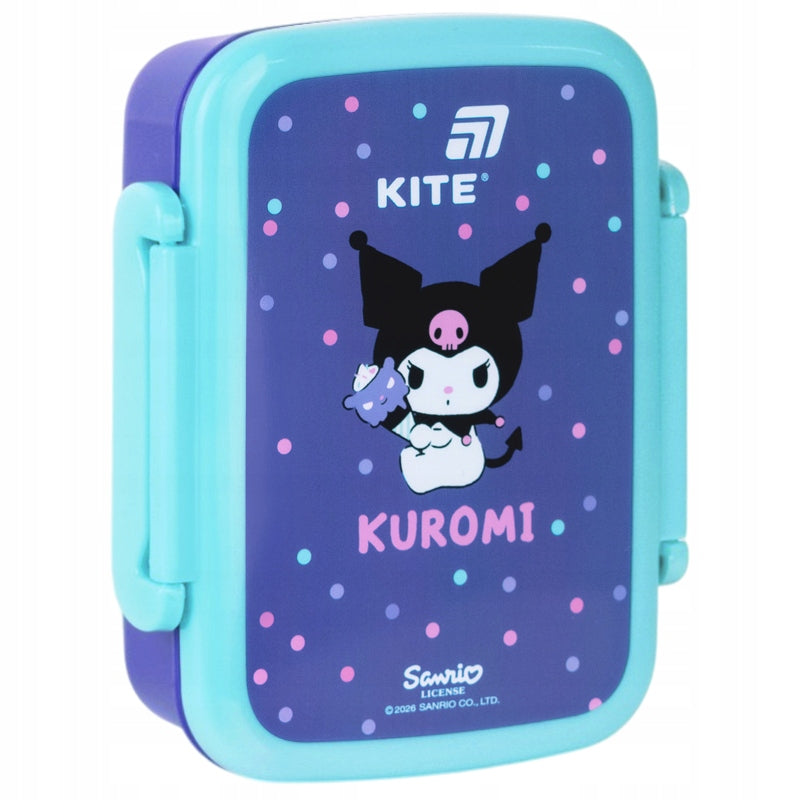 Stylowa pokrywka snackboxa Kite z grafiką Kuromi.