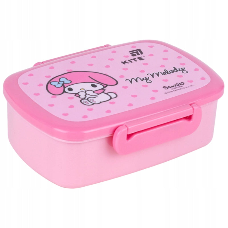 Różowy lunchbox My Melody Kite 750 ml dla dziewczynki.