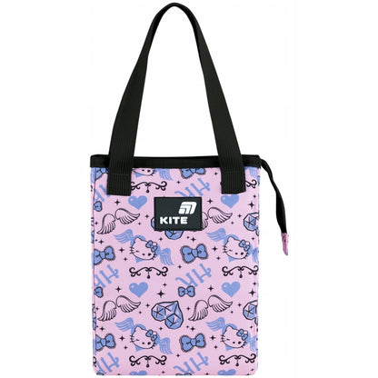 Widok z przodu torby na lunch z motywem Hello Kitty.