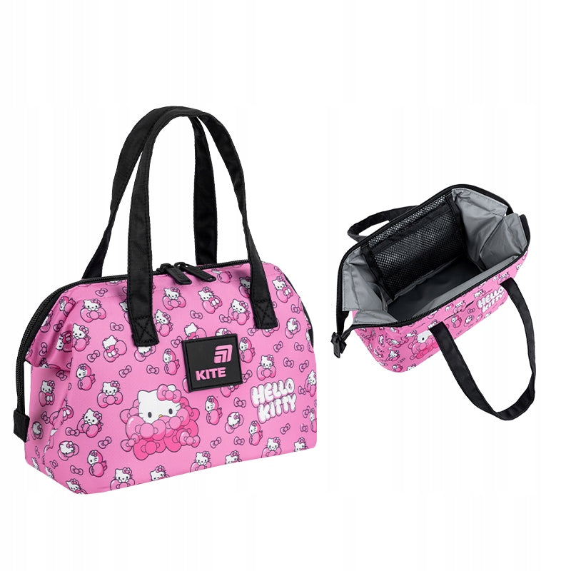 Różowa torba termiczna Kite Hello Kitty HK26-2709-2 – widok z każdej strony.