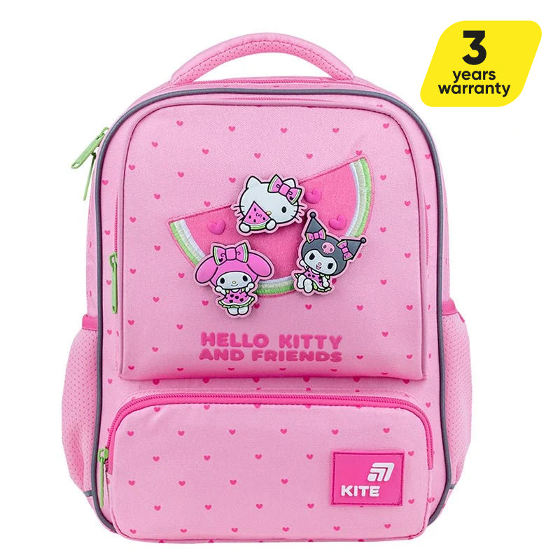 Plecak przedszkolny i 1 klasy Kite Hello Kitty lekki i pojemny dla dziewczynki 4-7 lat