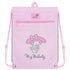 Zbliżenie na przednią kieszonkę z zamkiem w modelu My Melody HK26-601M-8.
