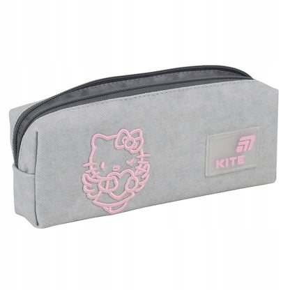 Wnętrze organizera Hello Kitty — pojemne i funkcjonalne piórniki dla dzieci.