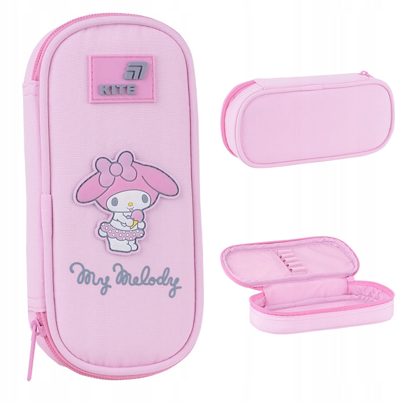 Usztywniany piornik dla dziewczyny Kite My Melody widoczny z każdej perspektywy.