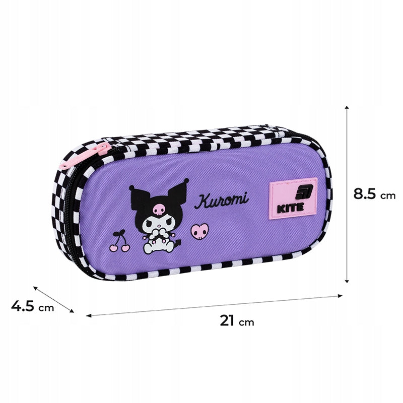 Wymiary saszetki Kite Kuromi – pojemny piórnik do szkoły.