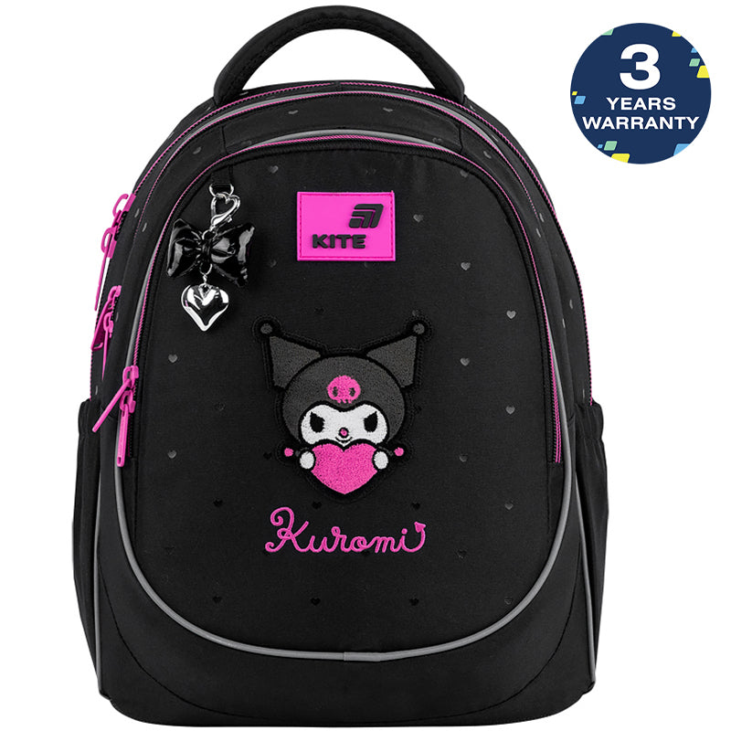 Batoh školní Kite Kuromi ortopedický lehký pro dívky do školy černý