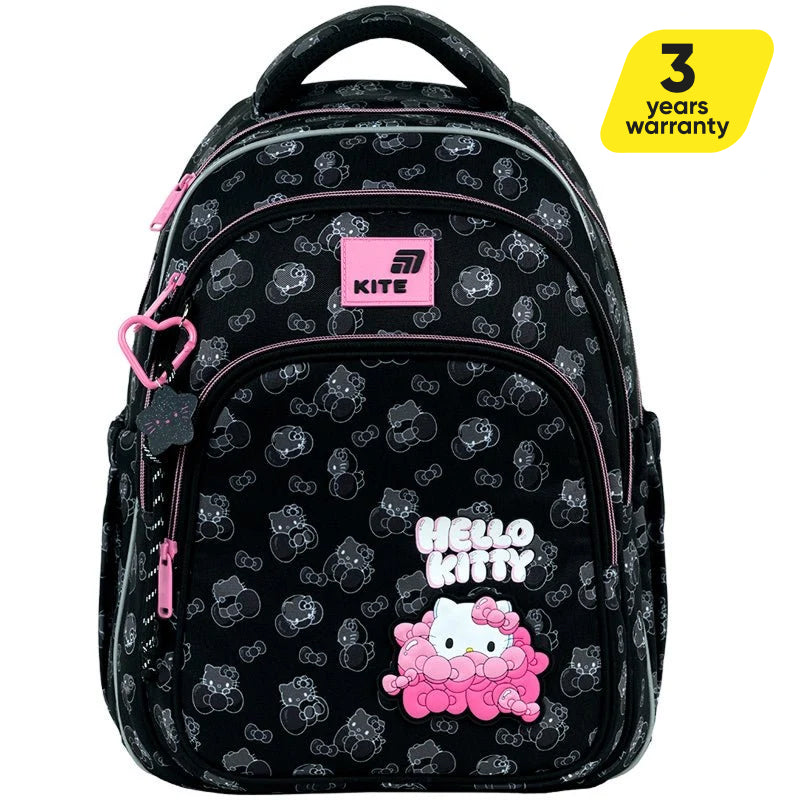 Plecak szkolny ortopedyczny czarny dziewczęcy 9-12 lat Kite Hello Kitty