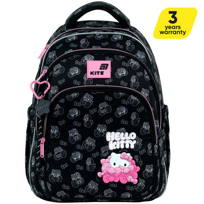 Plecak szkolny ortopedyczny czarny dziewczęcy 9-12 lat Kite Hello Kitty