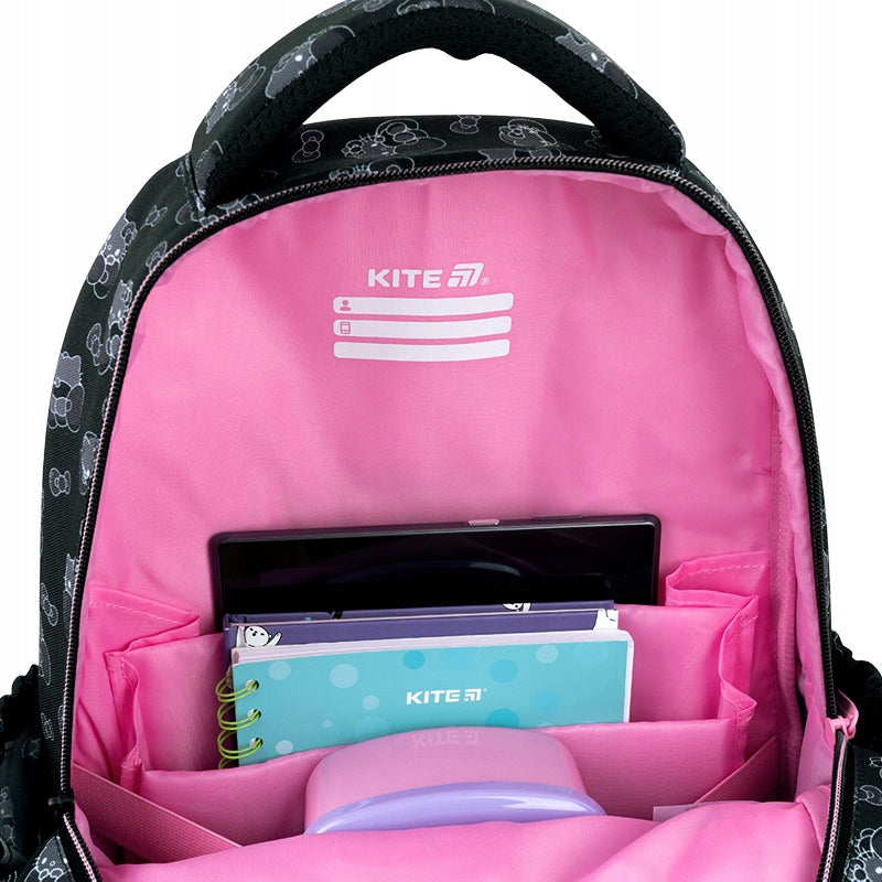 Plecak Kite Hello Kitty dwie komory wewnętrzne