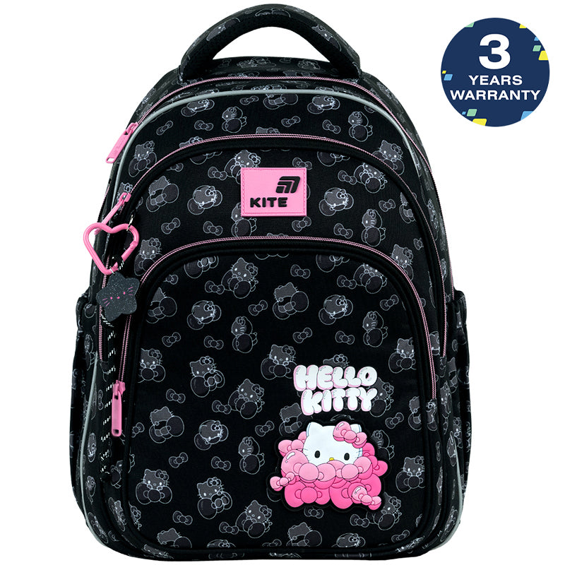 Plecak szkolny ortopedyczny czarny dziewczęcy 9-12 lat Kite Hello Kitty