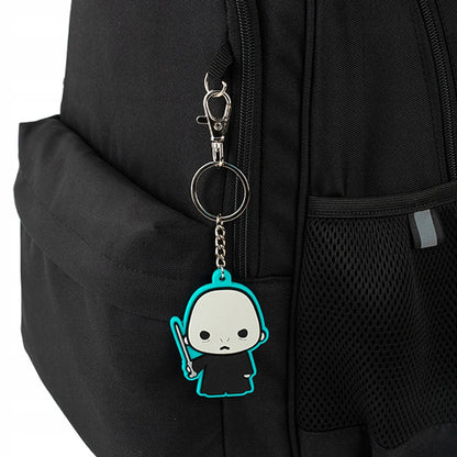 Brelok Harry Potter przypięty do plecaka szkolnego