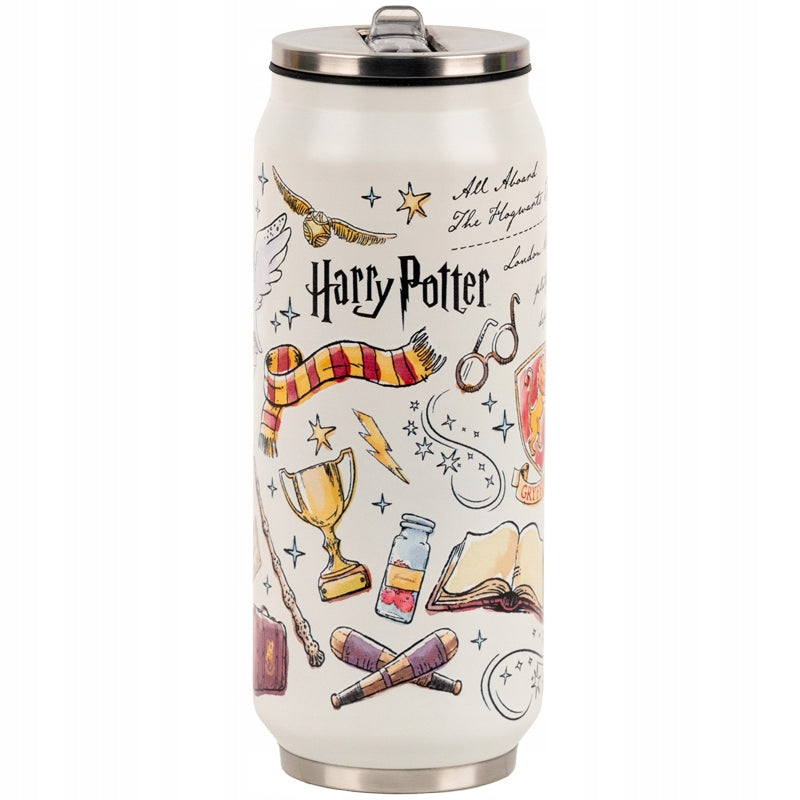 Kubek termiczny Kite Harry Potter 500 ml z kultowymi symbolami świata czarodziejów.