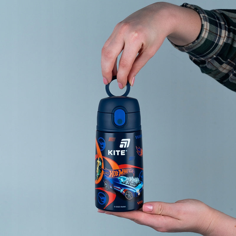 Termos dziecięcy Kite Hot Wheels 400 ml z uchwytem do noszenia