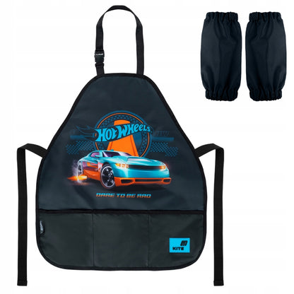 Ogólny wygląd niebieskiego fartuszka ochronnego Hot Wheels Kite.