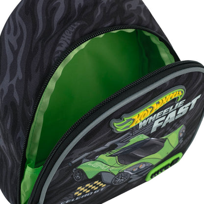 Przednia kieszeń plecaka Hot Wheels z dynamicznym nadrukiem auta