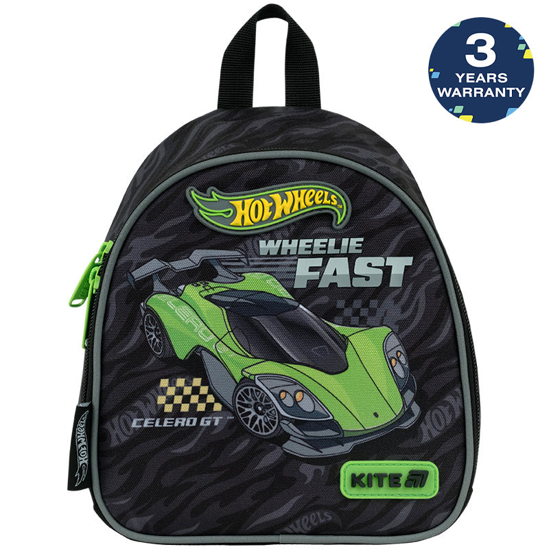 Batoh předškolní pro chlapce 2-5 let s hrudním pásem Hot Wheels Kite
