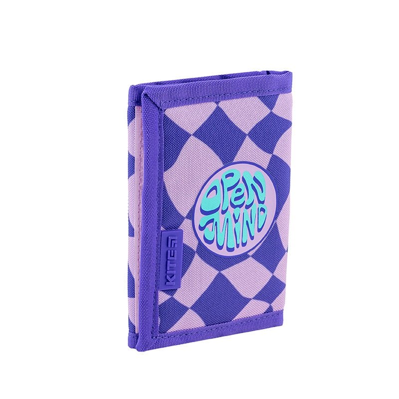 Portfel dziecięcy na rzep dla dziewczynek fioletowy