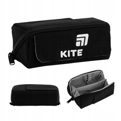 Czarny piórnik saszetka Kite Ripstop – stylowy design dla ucznia.
